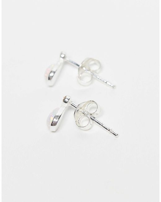 Kingsley Ryan Metallic Opal Teardrop Stud Earrings