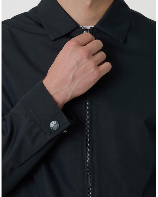 Threadbare Blue Showerproof Lightweight Zip Through Jacket for men