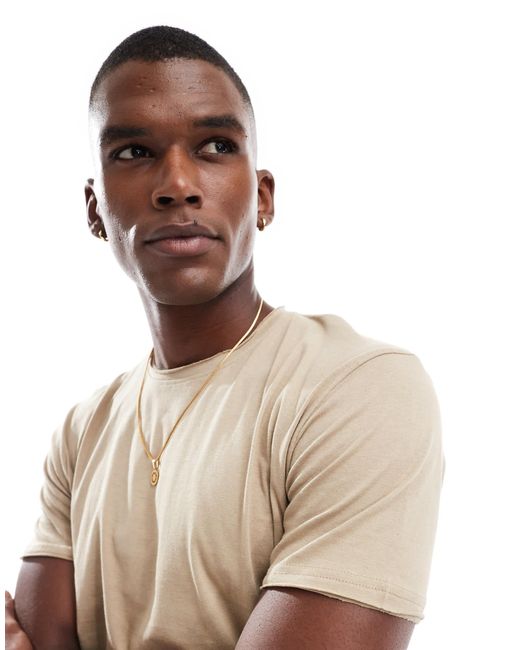 T-shirt à manches courtes - taupe Brave Soul pour homme en coloris Natural