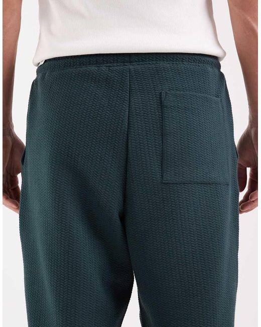 ASOS Blue Relaxed Tapered Trackies for men