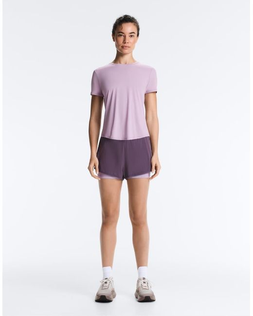 Oysho Purple Short-sleeved Technical T-shirt
