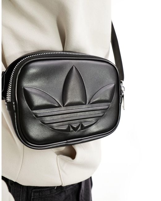 Adidas Originals Black Adidas Originals Trefoil Airliner Bag for men