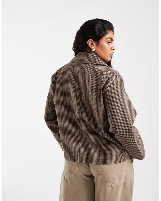 ONLY Brown Boxy Fit Jacket