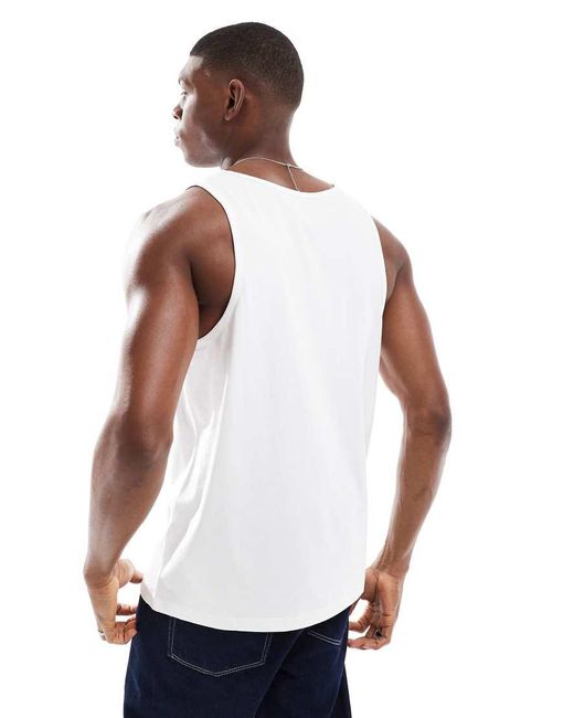 Confezione Da 2 Canotte Bianche di ASOS in White da Uomo