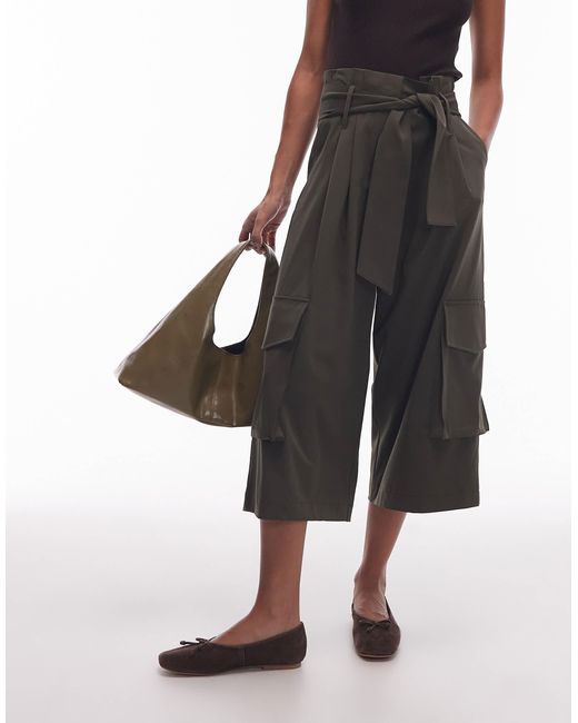 Bermuda fonctionnel à ceinture avec poche - foncé ASOS en coloris Green