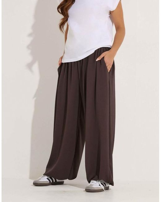 PixieGirl Brown Petite Balloon Trousers