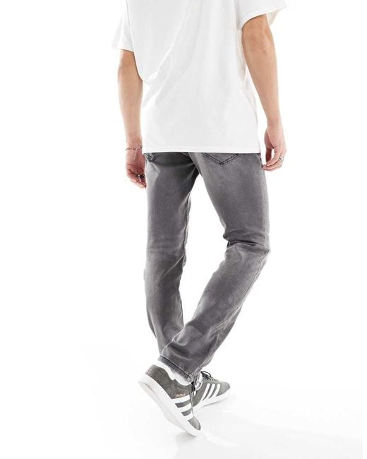 Only & Sons Black Slim Fit Stretch Jeans for men
