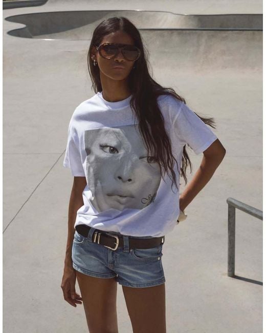Bershka Gray Short-sleeve Jennie T-shirt