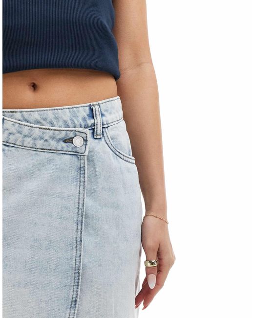 Vero Moda Blue Denim Mini Skort