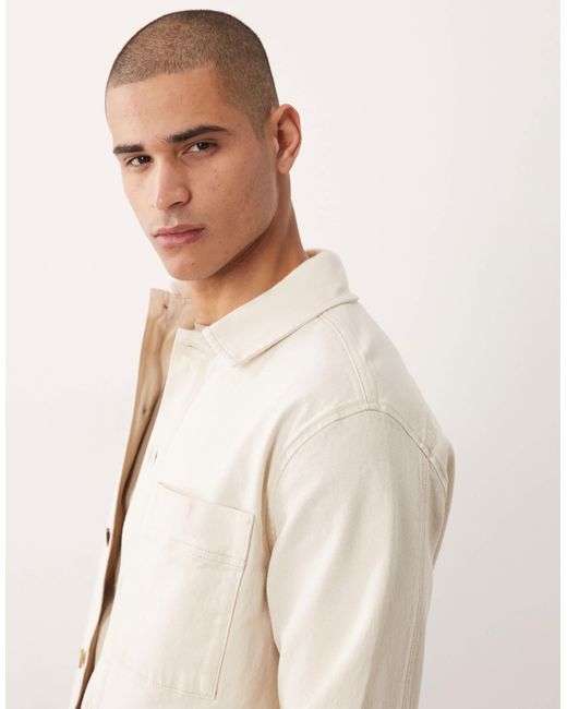 SELECTED Natural Overshirt Jacket for men