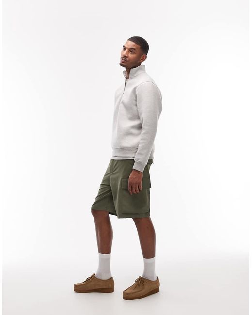 Carhartt Gray Kade Cargo Shorts for men
