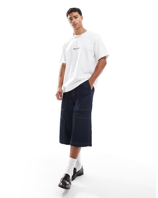Jack & Jones White Oversize T-shirt With Originals Embroidery for men