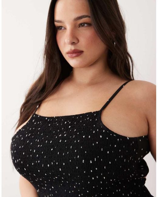 Esmee Curve Black Shirred Maxi Beach Dress