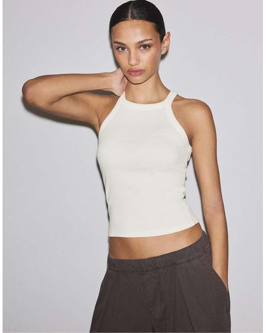 Stradivarius Gray Racerback Vest