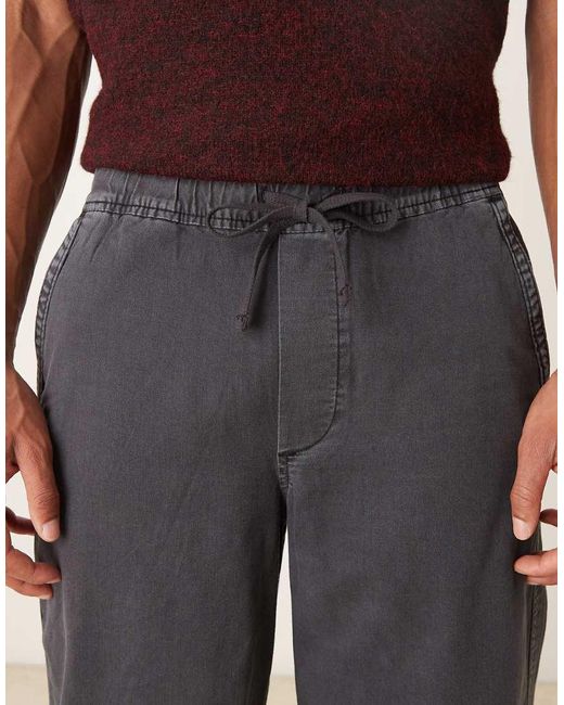 Abercrombie & Fitch Black Pull On Chino Trousers for men