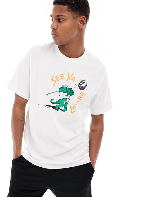 Nike White Alligator T-shirt for men