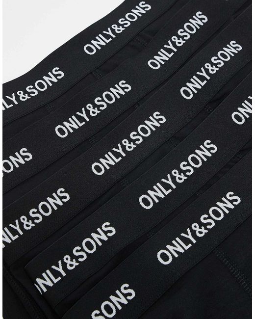 Lot Only & Sons pour homme en coloris Black
