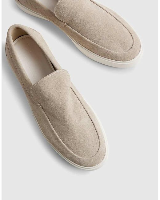 River Island Natural Suede Loafers for men