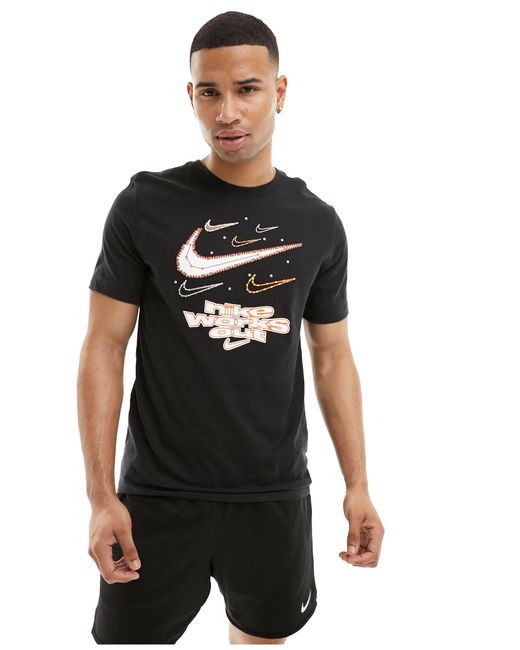 Nike Black Dri-fit Iykyk Graphic T-shirt for men