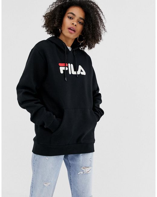 fila black hoodie