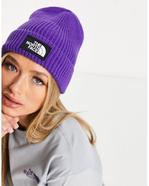 The North Face Logo Cuffed Beanie in 