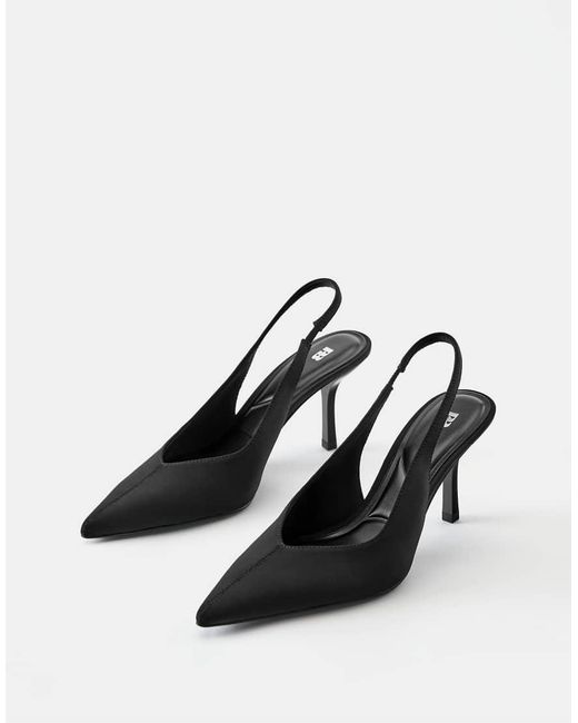 Pull&Bear Slingback Hakken in het Black