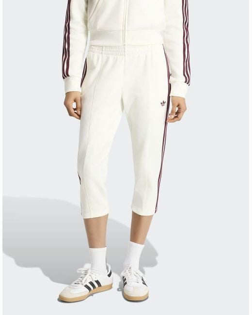 Adidas Originals White 3/4 Superstar Track Pants