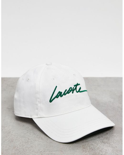 Lacoste – Kappe mit Schriftzug-Logo in Multicolor für Herren