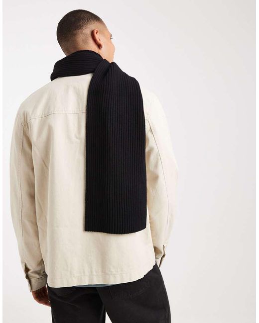 Sciarpa Nera di Fred Perry in Black da Uomo