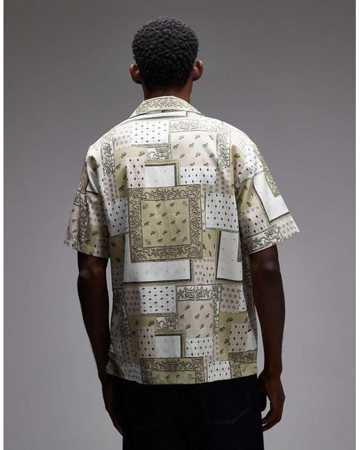 Dickies Gray Glandorf Short Sleeve Patch Shirt for men