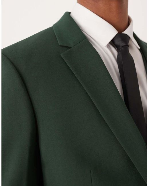 ASOS Green Slim Suit Jacket for men