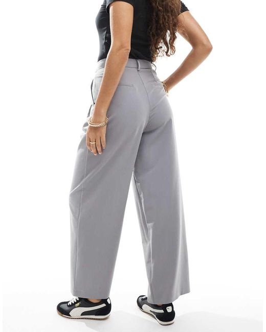 Pantalones De Sastre De Pernera Ancha De Miss Selfridge de color Black