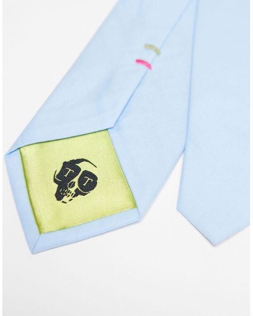 Buscot - cravatta celeste di Twisted Tailor in White da Uomo
