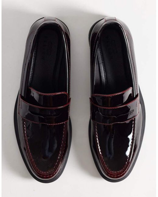 ASOS Black Penny Loafers for men