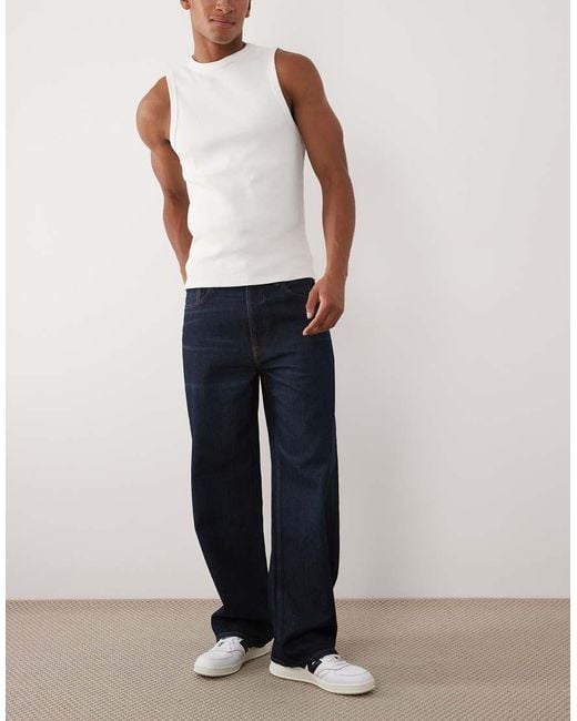Calvin Klein Blue Baggy Jeans for men