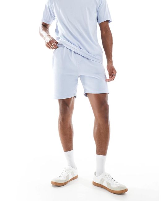 Short décontracté à coutures visibles - délavé Another Influence pour homme en coloris Blue