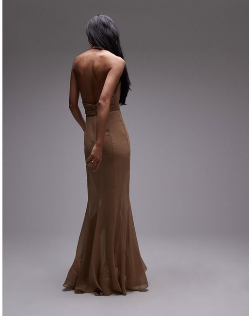 Mango Brown X supriya lele – maxikleid aus chiffon