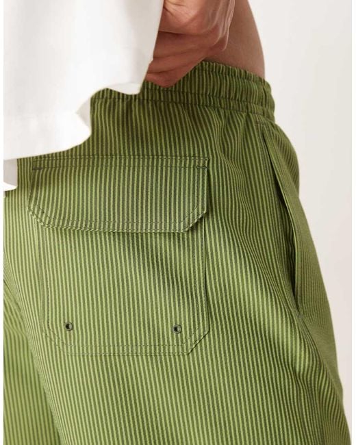 Abercrombie & Fitch Natural 7 Inch Drawstring Swimming Trunks for men