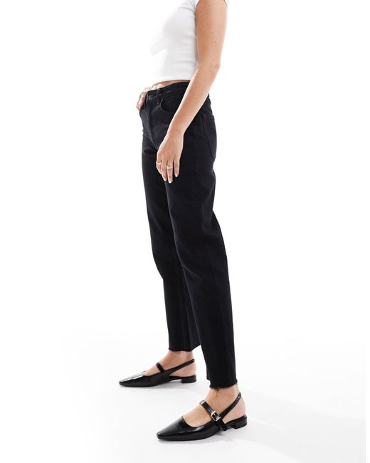 London Rebel Black – luna – spitze, flache schuhe