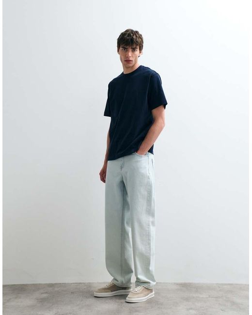 ASOS COLLECTIVE Blue Ac-b253 Classic Straight Fit Denim Jean for men