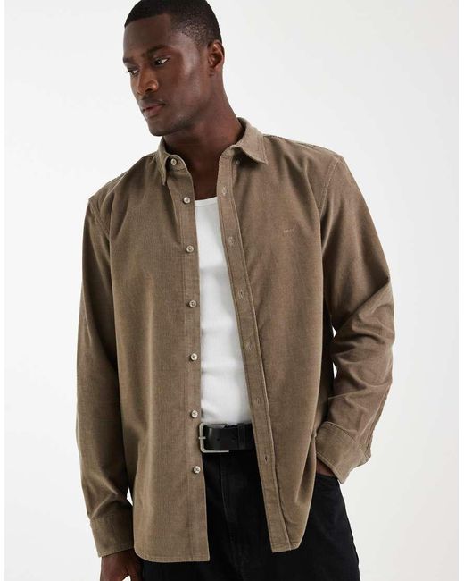 Levi's Brown Authentic Button Down Shirt for men