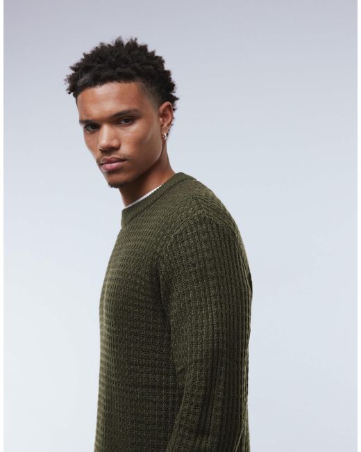 Pull texturé JJ Rebel pour homme en coloris Green