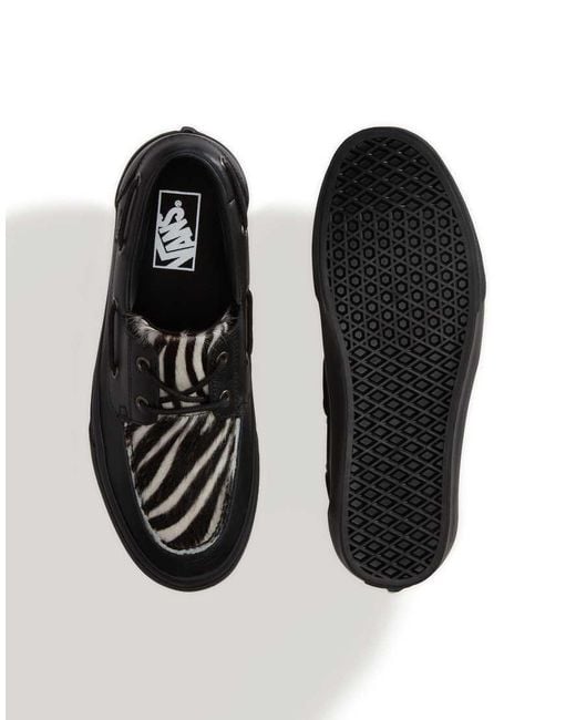 Vans Black 2-Eyelet Boat Shoe Sneakers