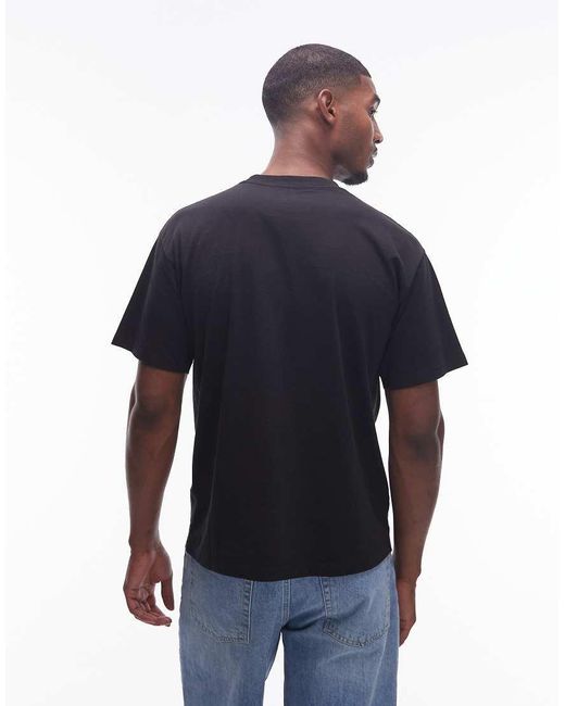 No Problemo Blue Mini Logo Cotton T-shirt for men