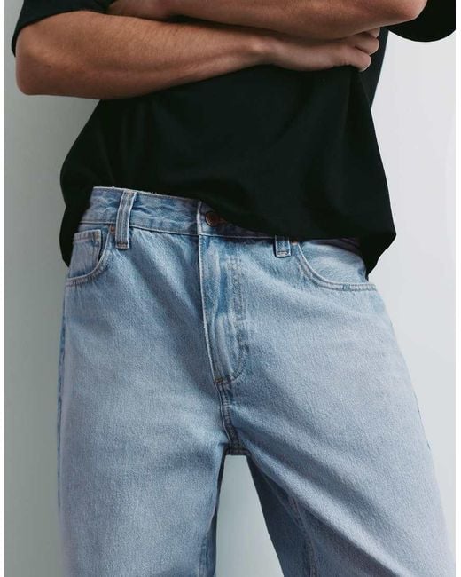 Pull&Bear Blue Standard Jeans for men