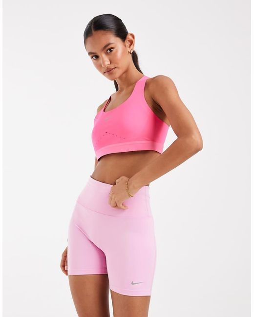 Nike Pink Tempo Dri-Fit High Rise Shorts