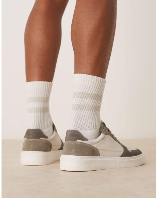 ASOS Natural Panelled Trainers for men