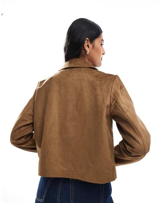 ONLY Blue Faux Suede Jacket