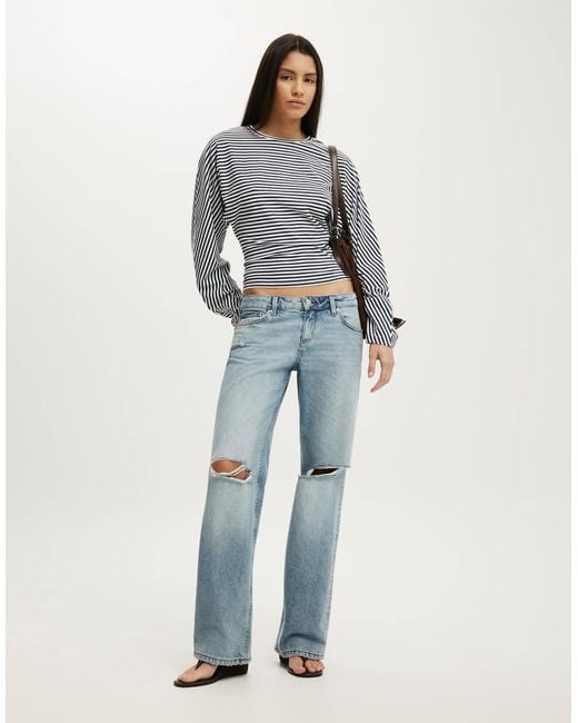 Cotton On Blue Blair Batwing Long Sleeve