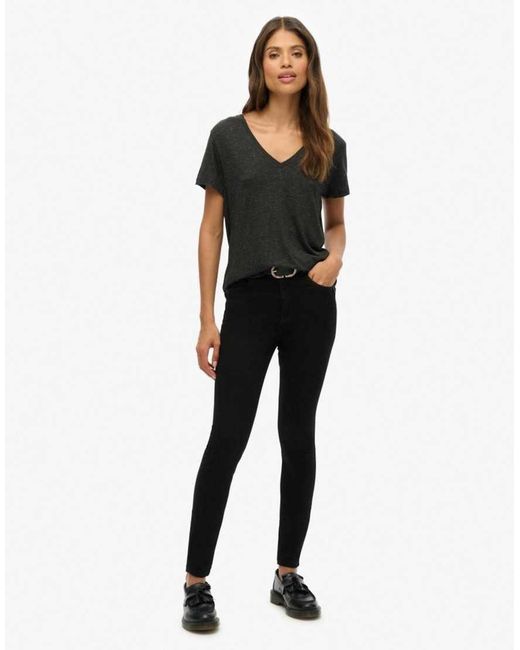 Superdry Black Studios Slub Embroidered T-Shirt